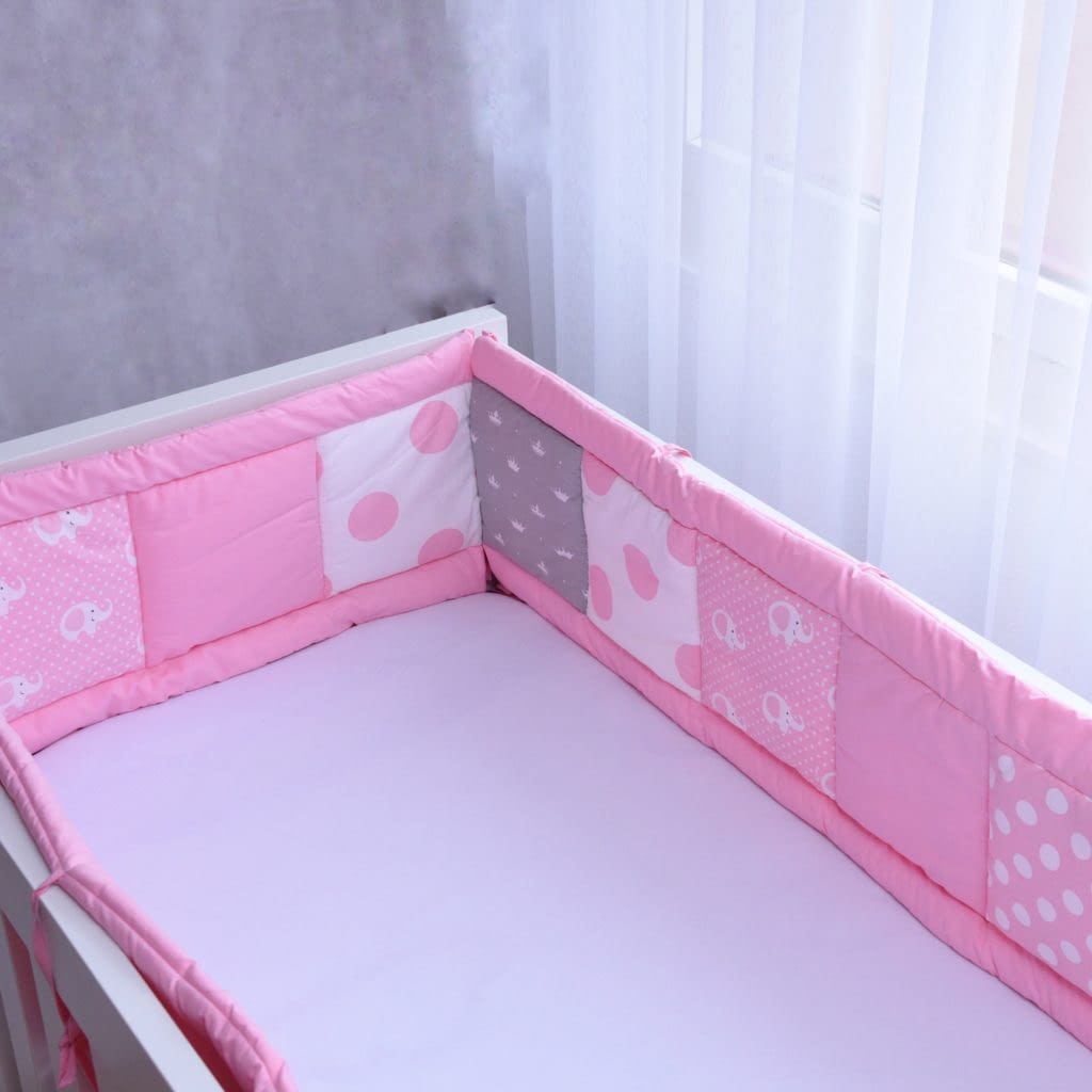 PATCHWORK NESTCHEN "Elefant-Rosa" - babyroom.ch